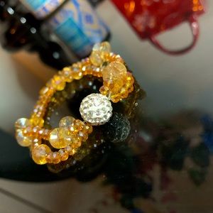 Shiny crystals bracelet🤎